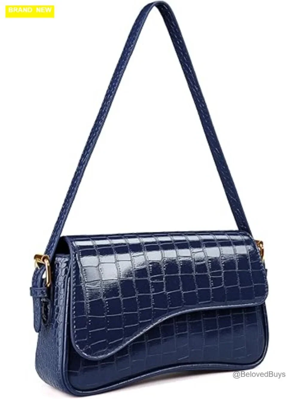 Mini Hobo Handbag Shoulder Bag with Adjustable Strap Faux Leather